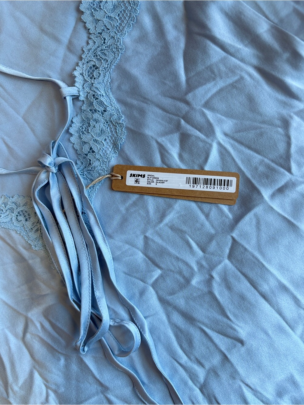 🥶 SKIMS Bridal Slip Dress | Glacier | Size S | NWT 🏷️ - Picture 7 of 8
